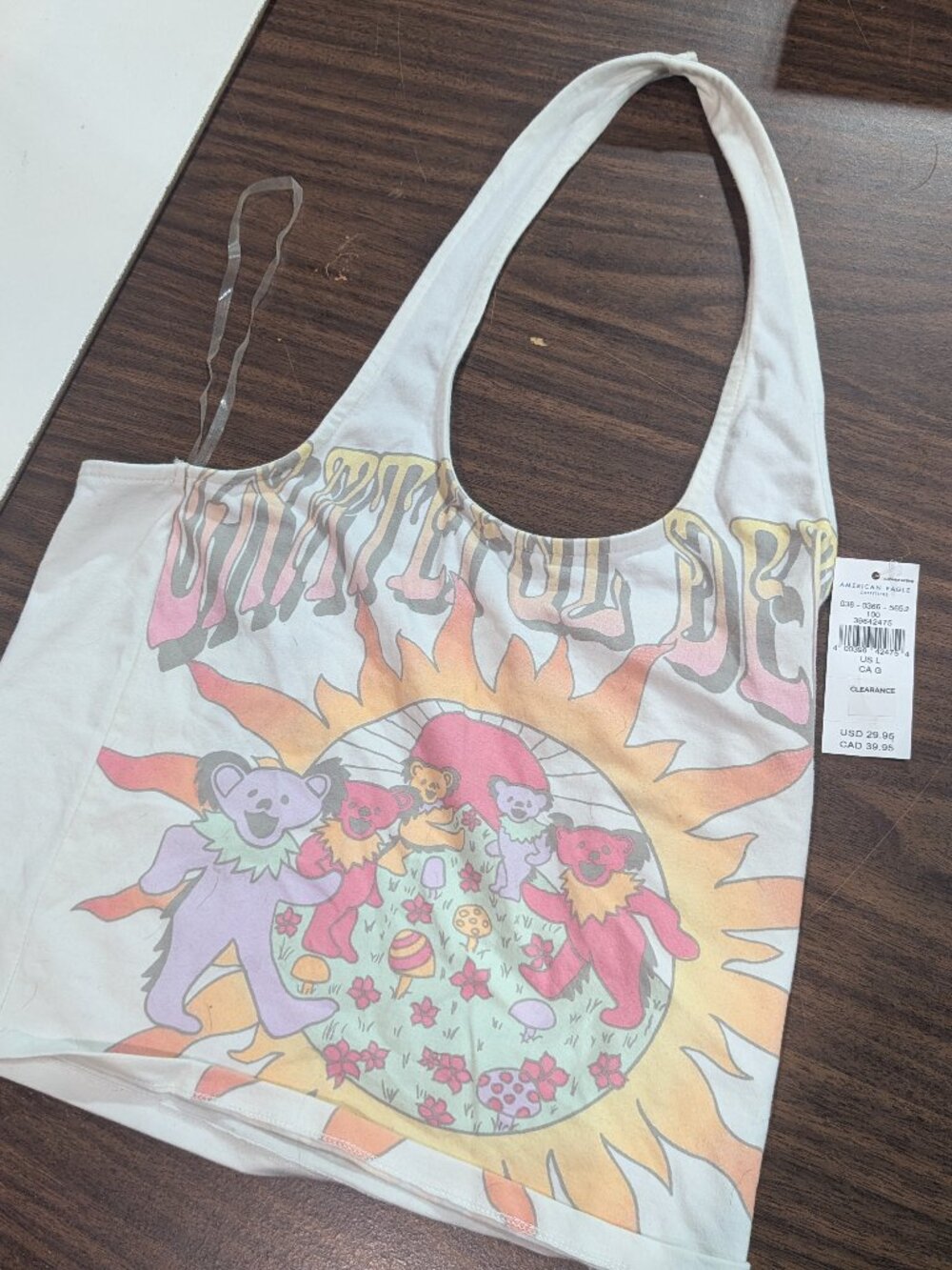 NWT American Eagle Grateful Dead Band Tee Graphic Tank Top Large